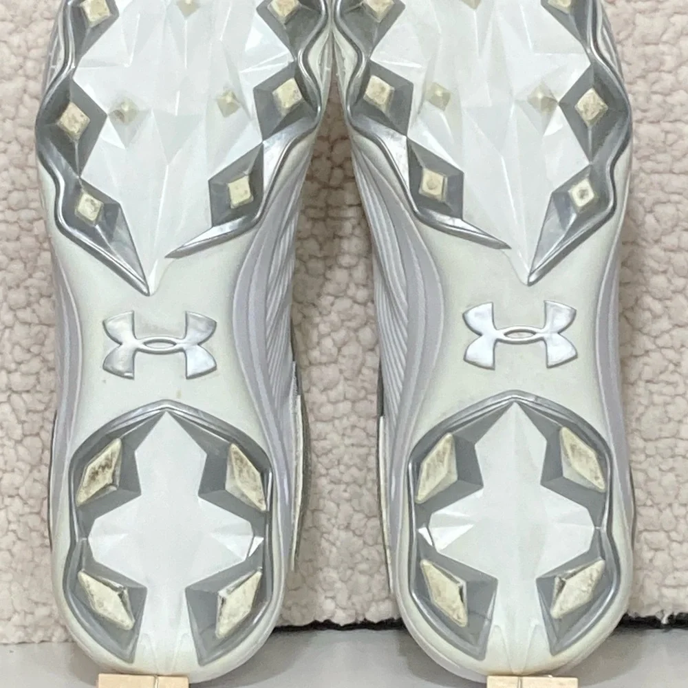 Under Armour Mens Highlight MC White Football Athletic Cleats Shoes SZ US 11.5